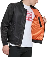 Levi's Men's Flight Full-Zip Satin Bomber Jacket