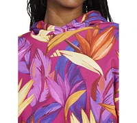 adidas X Farm Rio Women's Cotton Printed Cropped Hoodie