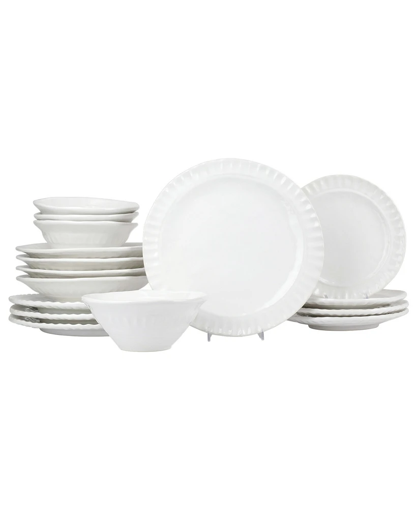 Vietri Pietra Serena Sixteen-Piece Place Setting, Service for 4