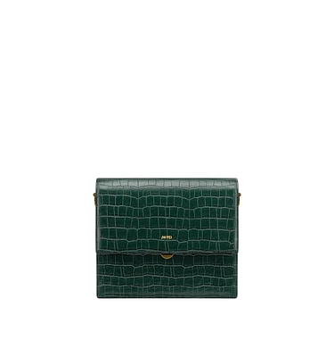 Jw Pei Handbags Mini Flap Croc Crossbody Bag