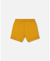 Deux par Baby Boys French Terry Short Vibrant Orange