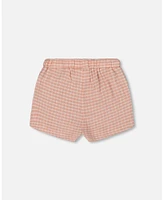 Deux par Toddler Girls Crinkle Short Light Old Pink - Toddler|Child