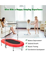 2-Person Foldable Mini Kids Fitness Rebounder Trampoline