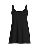 Lands' End Women's D-Cup Scoop Neck Swim Dress Swimsuit