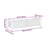 Planter 39.4"x11.8"x9.8" Bamboo