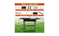 Foldable Kabob Barbecue Grill for Travel and Garden Parties