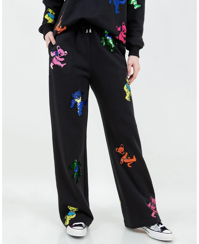 Grateful Dead Dancing Bears Sequin Lounge Pant