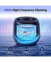MySmile Ultrasonic Retainer Cleaner, 45kHz Retainer Cleaner Machine with Digital Timer, 200ML Portable Ultrasonic Retainer Jewelry Cleaner for Denture