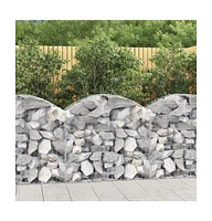 Arched Gabion Basket 39.4"x19.7"x31.5"/39.4" Galvanized Iron