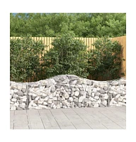 Arched Gabion Basket 78.7"x19.7"x23.6"/31.5" Galvanized Iron