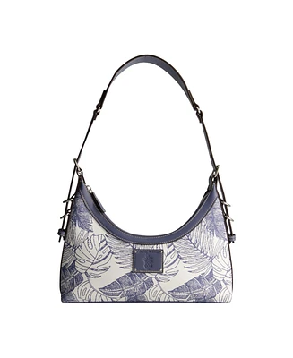 Tommy Bahama Graphic Leaf Print City Hobo