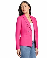 Jones New York Women's Faux Double Breasted Collared Jacket