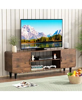 Tv Stand for Entertainment Center with Storage Cabinets for Media and Organization