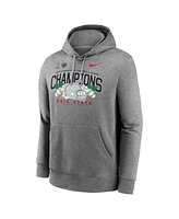 Nike Men's Heather Gray Ohio State Buckeyes College Football Playoff 2025 Cotton Bowl Champions Club Fleece Pullover Hoodie