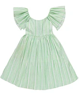 Bonnie Jean Toddler and Little Girls Tie Back Striped Dress