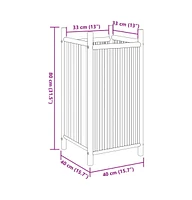 Planter 15.7"x15.7"x31.5" Bamboo