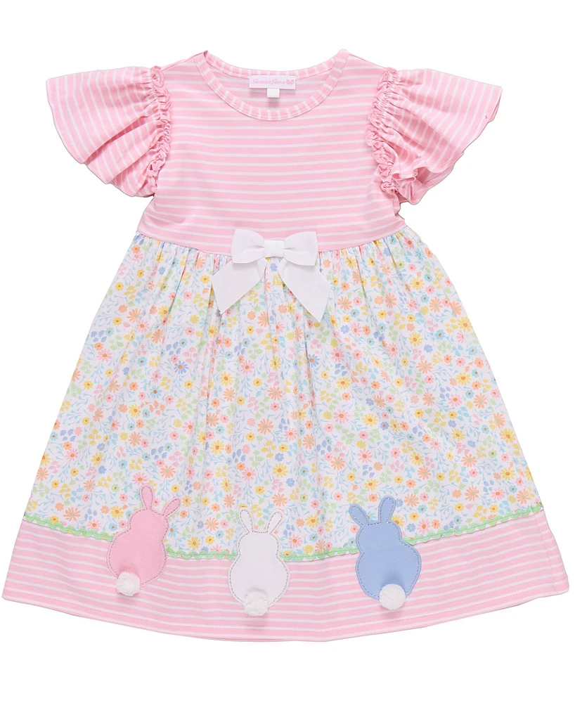 Bonnie Jean Little Girls Bunny Tail Applique Dress