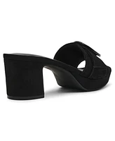 Anne Klein Women's Pepper Buckle Platform Block Heel Sandals