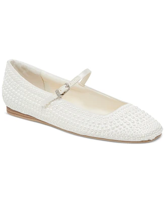 Dolce Vita Women's Reyes Pearl Square-Toe Mary Jane Flats