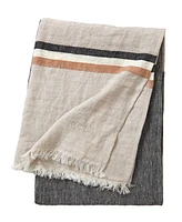 Boss Home by Hugo Boss Stripe Linen Throw, 51" x 67"