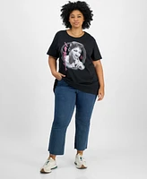 Hybrid Apparel Trendy Plus Cotton Aretha Franklin Graphic Tee