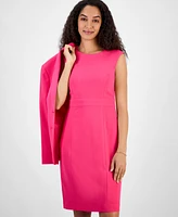Kasper Women's Sleeveless Princess-Seam Sheath Dress