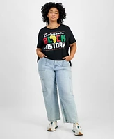 Hybrid Apparel Trendy Plus Cotton Celebrate Black History Graphic Tee