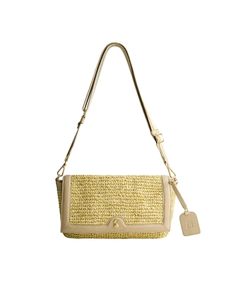 Tommy Bahama Soft Straw Long Flap Crossbody