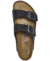 Birkenstock Men's Arizona Essentials Leather Two-Strap Sandals from Finish Line