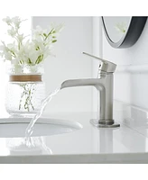 Waterfall Single Handle Hole Low-Arc Modern Bathroom Faucet