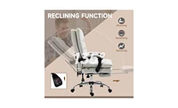 Massage Office Chair with Lumbar Support and Reclining Function