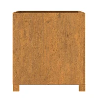 Planters with Legs 2 pcs Rusty 19.3"x18.5"x19.7" Corten Steel