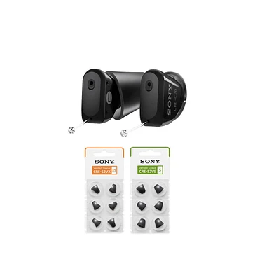 Sony Cre C20 Self Fitting Otc Hearing Aids with 6 Pair Vented Sleeves Bundle