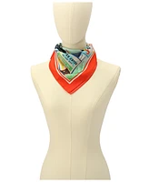 Kate Spade New York Women's Shrimp Shack Silk Bandana Scarf