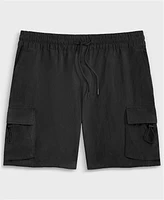 Mode of One Men's Relaxed-Fit Crinkled 7" Cargo Shorts, Exclusively at Macy's