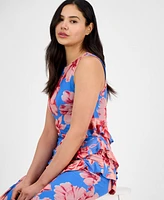 Rachel Roy Women's Isca Ruffled Sleeveless Midi Dress