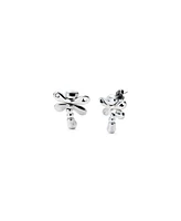 UNOde50 Sterling Silver Plated Dragonfly Earrings