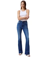 Calvin Klein Jeans Women's High-Rise Flare Stretch