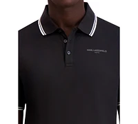 Karl Lagerfeld Paris Men's Regular-Fit Tipped Polo Shirt