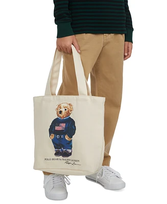 Polo Ralph Lauren Kids Polo Bear Canvas Tote Bag