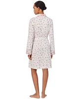 Lauren Ralph Women's Long-Sleeve Kimono Wrap Robe