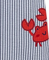 Little Me Baby Boys 2-Pc. Cotton Crab Sunsuit & Bucket Hat Set