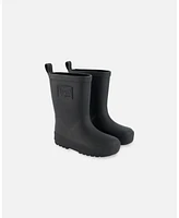 Deux par Kids Unisex Rain Boots Black