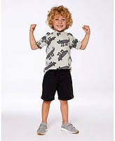 Deux par Toddler Boys French Terry Short Black - Toddler|Child