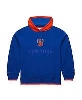 Mitchell & Ness Men's Royal New York Knicks Hardwood Classics Team Og 3.0 Pullover Hoodie