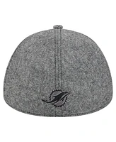 New Era Men's Gray Miami Dolphins Peaky Duckbill Fitted Hat