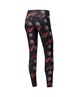 Concepts Sport Women's Black Cincinnati Bengals Breakthrough Allover Print Knit Sleep Leggings