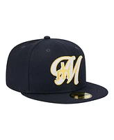 New Era Men's Navy Seattle Mariners Duo Logo 2.0 59FIFTY Fitted Hat