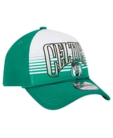 New Era Men's Kelly Green Boston Celtics Throwback Gradient A-Frame 9FORTY Adjustable Hat