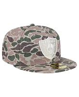 New Era Men's Camo Las Vegas Raiders Geo 59FIFTY Fitted Hat